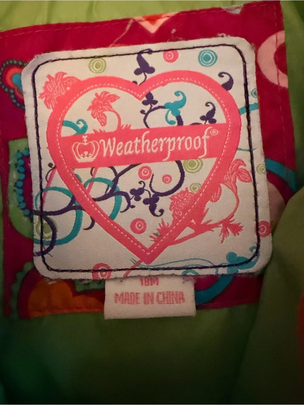Weatherproof bright pink